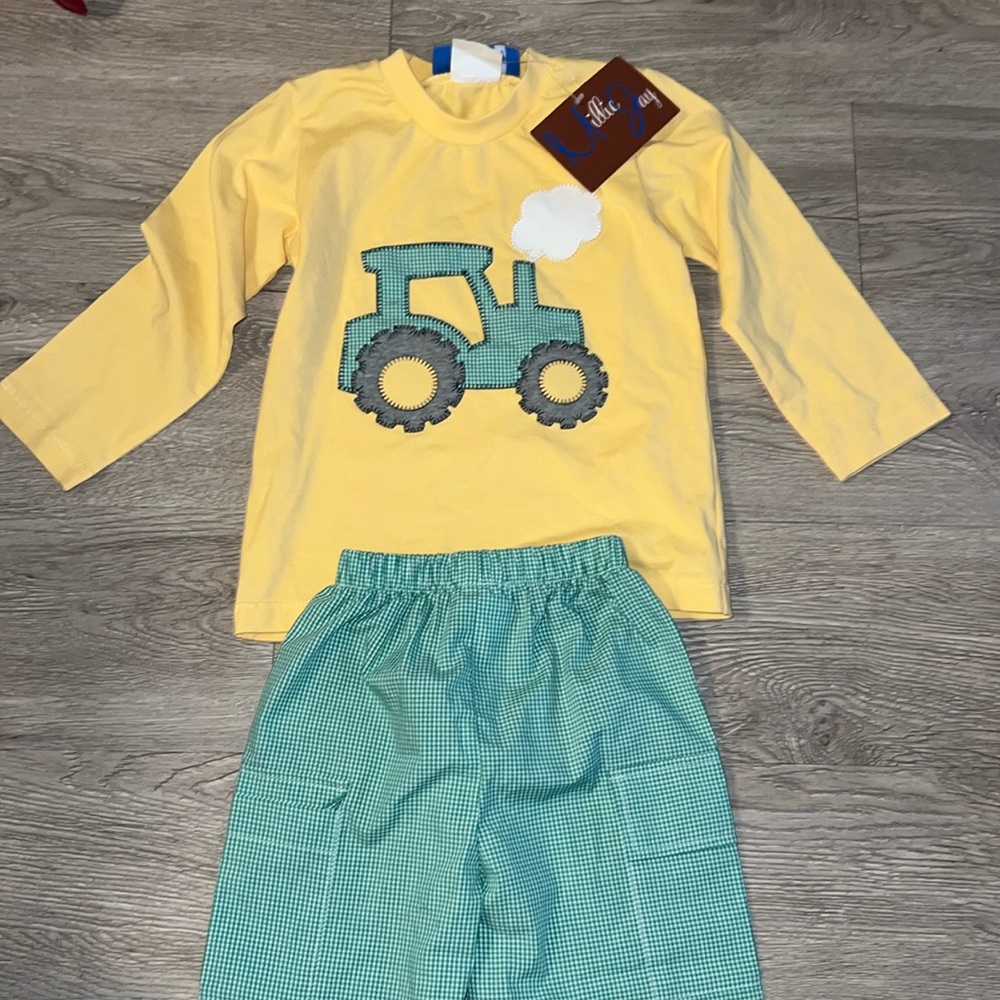 Millie Jay Boys Tractor Outfit - NWT